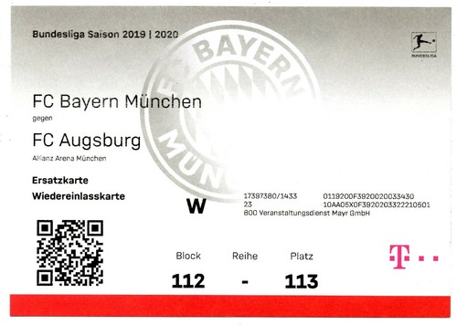 Ticket bayern münchen - bayern,