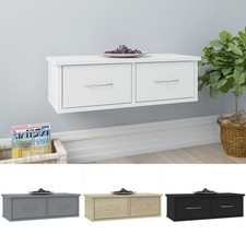 Wandregal mit 2 Schubladen Regal Ablage Hängeregal Wand Wandschrank 60x26x18,5cm