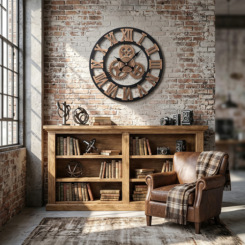 Industrial wanduhr mit - industrial,