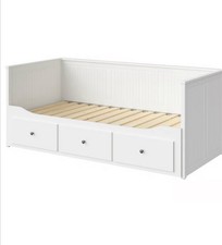Ikea Hemnes Tagesbett weiß inklusive 90er Matratze abgebaut