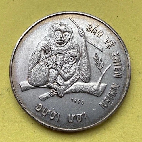 Vietnam dong 1990 gibbons - vietnam, 10