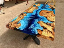 Olivenholz Ozean Eisblau