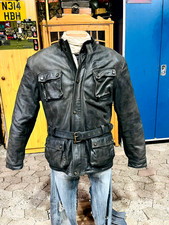 fette orig. vintage AJS Biker-Lederjacke XXL/ XXXL CafeRacer Scrambler Cruiser