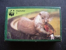 Streichholzschachtel Sammlung Streichhölzer WWF Fischotter Sirius Umwelt Tiere