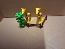 Lego Duplo Zoo Tierset Sammlung Giraffe Steckzaun Gehege Absperrung