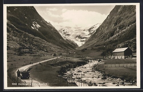 Ansichtskarte odda hardanger - odda, /hardanger