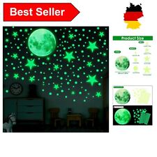 435 Stück Leuchtsterne Kinderzimmer Selbstklebend Sterne Wandaufkleber Mond Neu