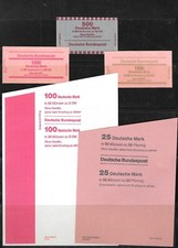 Rollenpapier DM Münzen und Geldscheine