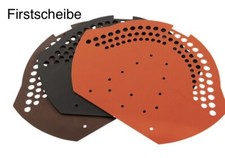 1x Firstendscheibe PVC Braun