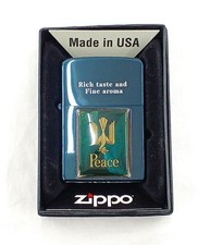 Zippo Peace Blau Zeit Model LL