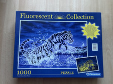Tiger 1000 Puzzle Teile mit Leuchteffekt Clementoni 69x50cm - 2015