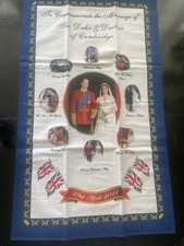 Geschirrtuch 100% Baumwolle aus Anlass der Hochzeit von Prinz Wiiliam und Kate