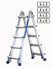 Multifunktionsleiter Leiter 3/4/5/6 Mehrzweckleiter Klappleiter Anlegeleiter