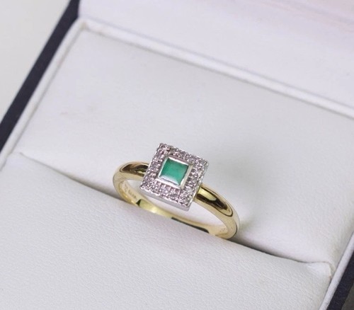 Ring gelbgold diamant - 18,