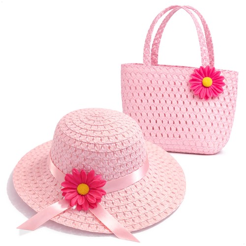 Mädchen sommerhut rosé - sommerhut, mit