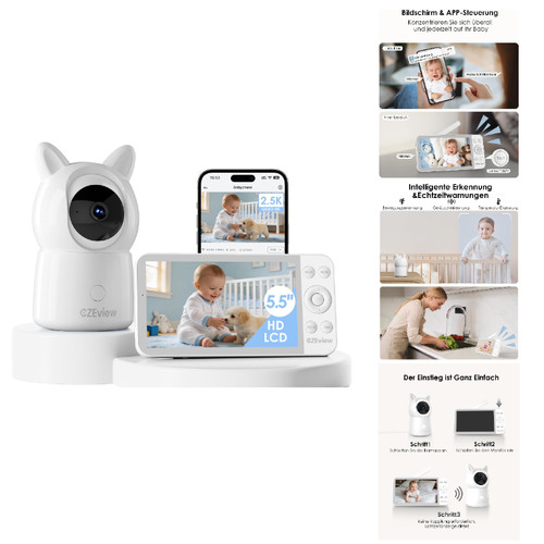 Czeview babyphone mit - czeview, kamera