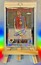 Raphinha 4/10 AUTO /10 Topps Chrome Sapphire Edition 24/25 Black - FC Barcelona