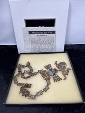 C782 Taxco Mexico Silber Kupfer Necklace Halskette Metales Casados