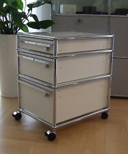 USM Haller Rollcontainer in reinweiss (24) RAL 9010