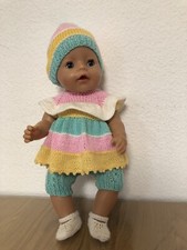 Puppenkleidung für Baby Born. Mütze, Kleid, Strumpfhose, Hose, Socken