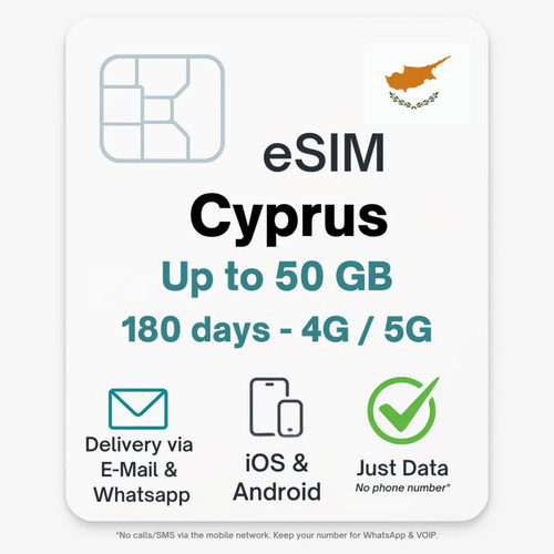 Zypern esim datentarif - zypern,
