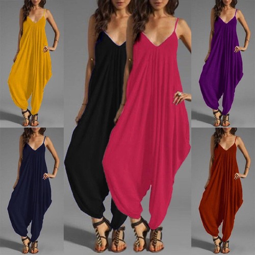 Damen langer harems overall - damen,