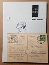 AUGUST WILHELM DRESSLER 8 x Original Lithografie Brief handsigniert, Nierendorf 