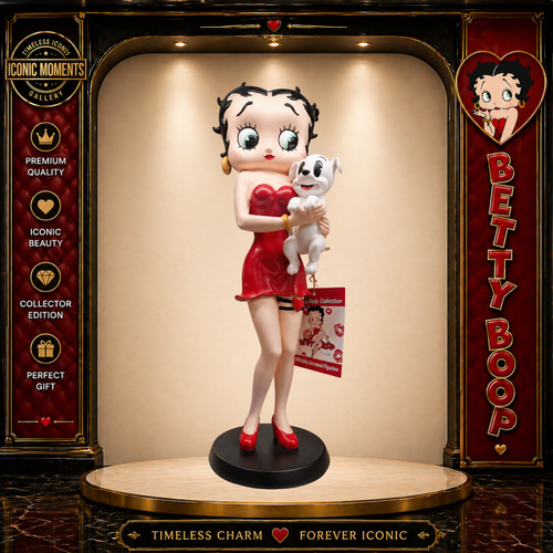 Betty boop rotes kleid - boop, figur