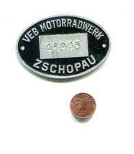 Alte   Plakette VEB