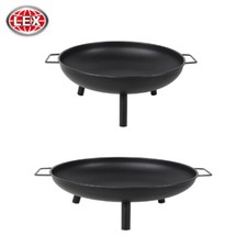 Feuerschale Griff Füße Stahl