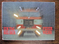 DDR "EIN TAG BEI DER FEUERWEHR" Hartpapp-Bilderbuch, 1989, 2. Auflage, Postreite