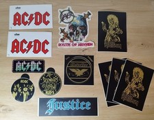 Vintage Heavy Metal Sticker , Aufkleber , Iron Maiden , Slayer , AC/DC