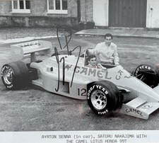 Ayrton Senna signiertes Lotus