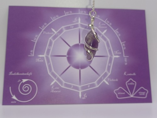 Spiral pendel amethyst - spiral,