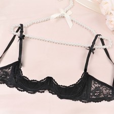 Thin Women Bras 1/4 Cup Low