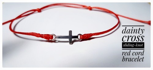 Zierliches kreuz schiebeknoten - zierliches,