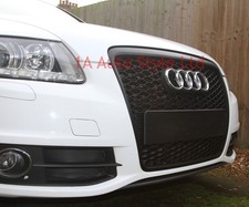 Audi A6 2008-2011 C6 4F S6 RS6 Schwarz Waben Gitter Netz Grill