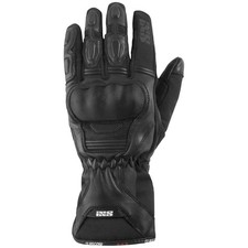 IXS GLASGOW Herren Motorradhandschuhe Leder/Textil - schwarz