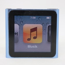 Apple iPod nano 6. Generation Blau (8GB) Clip-MP3 Player / vom Händler