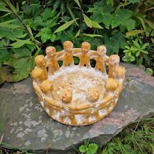 Budawi® Freundeskreis mit 12 Freunden aus Ton Handwerkskunst aus Mexiko gelb