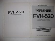 FISHER Videorecorder FVH-520 Schaltplan Ersatzteilliste Basic Manual Original