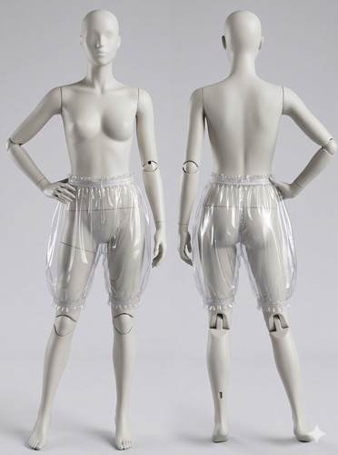 Pvc kniehose bloomers sissy - bloomers,