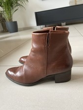 Stiefeletten Cowboy Boots Braun Cognac Paul Green Echt Leder Gr. 37,5