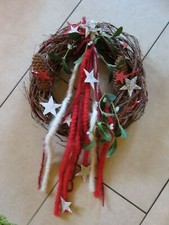 Türkranz - Kranz - Deko-Kranz - Kunstblumen - Naturmaterialien - Durchm. 40 cm