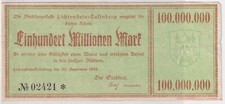 100 Millionen Mark Banknote