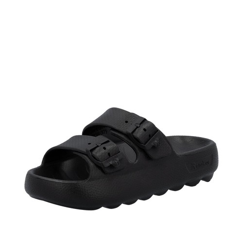 Rieker eva pantolette schwarz - pantolette,