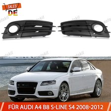 2x Für Audi A4 B8 S-Line S4 Nebelscheinwerfer Gitter Grill Lüftungsgitter 08-12