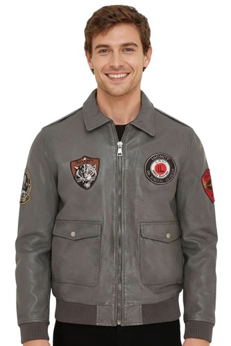 Herren badged vintage grau - badged,