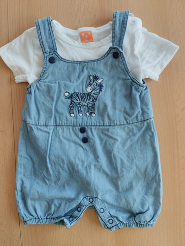 Set shirt latzhose - t-shirt, blau
