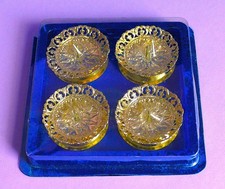 Eckartina Filigran Advent-Kerzenständer goldfarben 4 Stück